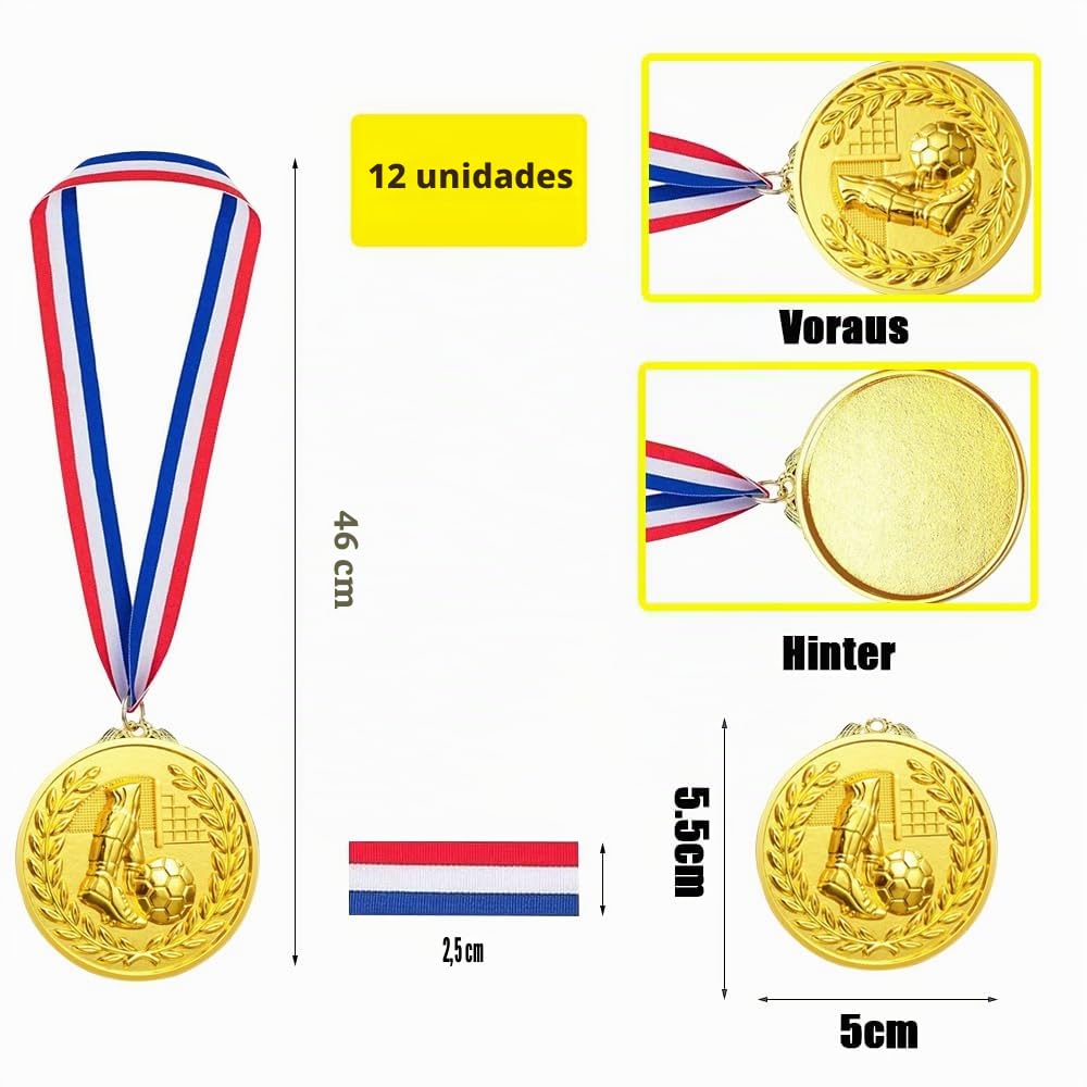 Medalla de metal,Medallas Deporte,Medallias Competencia,Medallas Ganadoras,Medallas Set Niños Metal,Medallas de Oro,Medallas, Juegos Olímpicos
