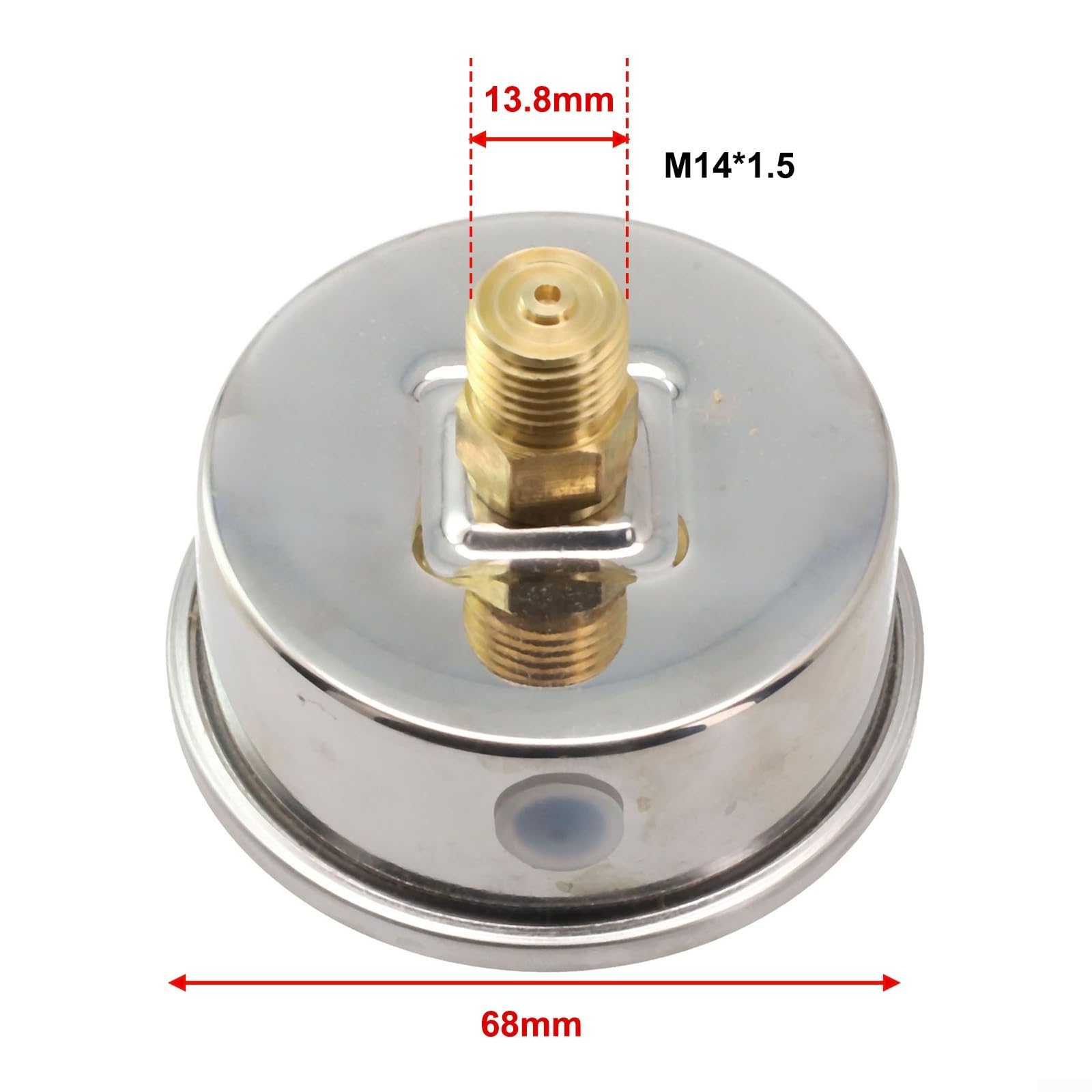 EasyByMall Hochdruckreiniger-Manometer, 250 Bar/3500 Psi, M14 x 1,5 Gewinde, für 2/3/4/5,5 kW Hochdruckreiniger