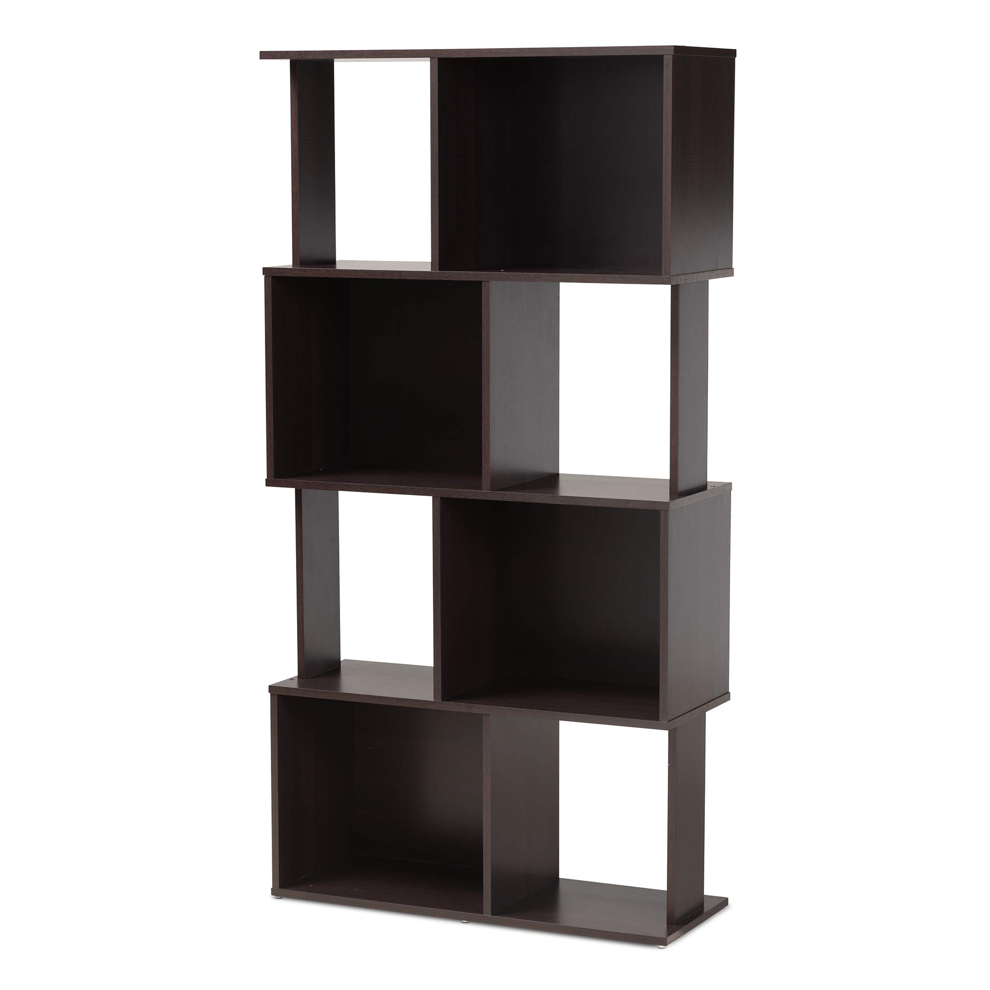Baxton StudioShelving, Polyurethane Wood, Dark Brown, One Size