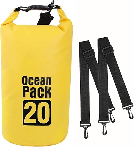 Dry Bag Mochila impermeable 5L10L20L30L Roll Top Bolsa impermeable, bolsas secas flotantes para kayak, natación, barco, campamento, playa.