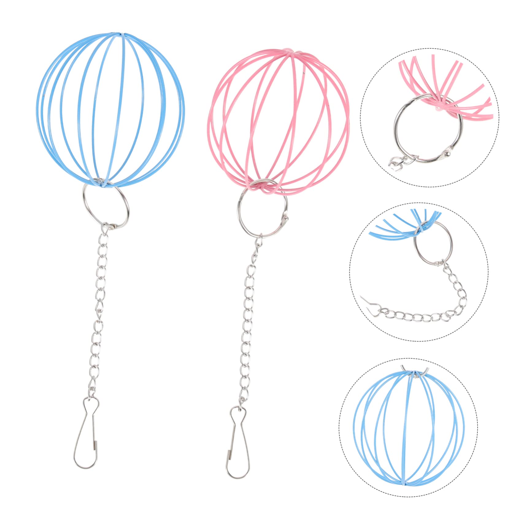 VANZACK 10piezas Pelota De Alimentación para Conejos y Pequeños Roedores De Comedero Colgante para Hámsters Chinchillas y Otros Animales Pequeños Material De Resistente y Estructura