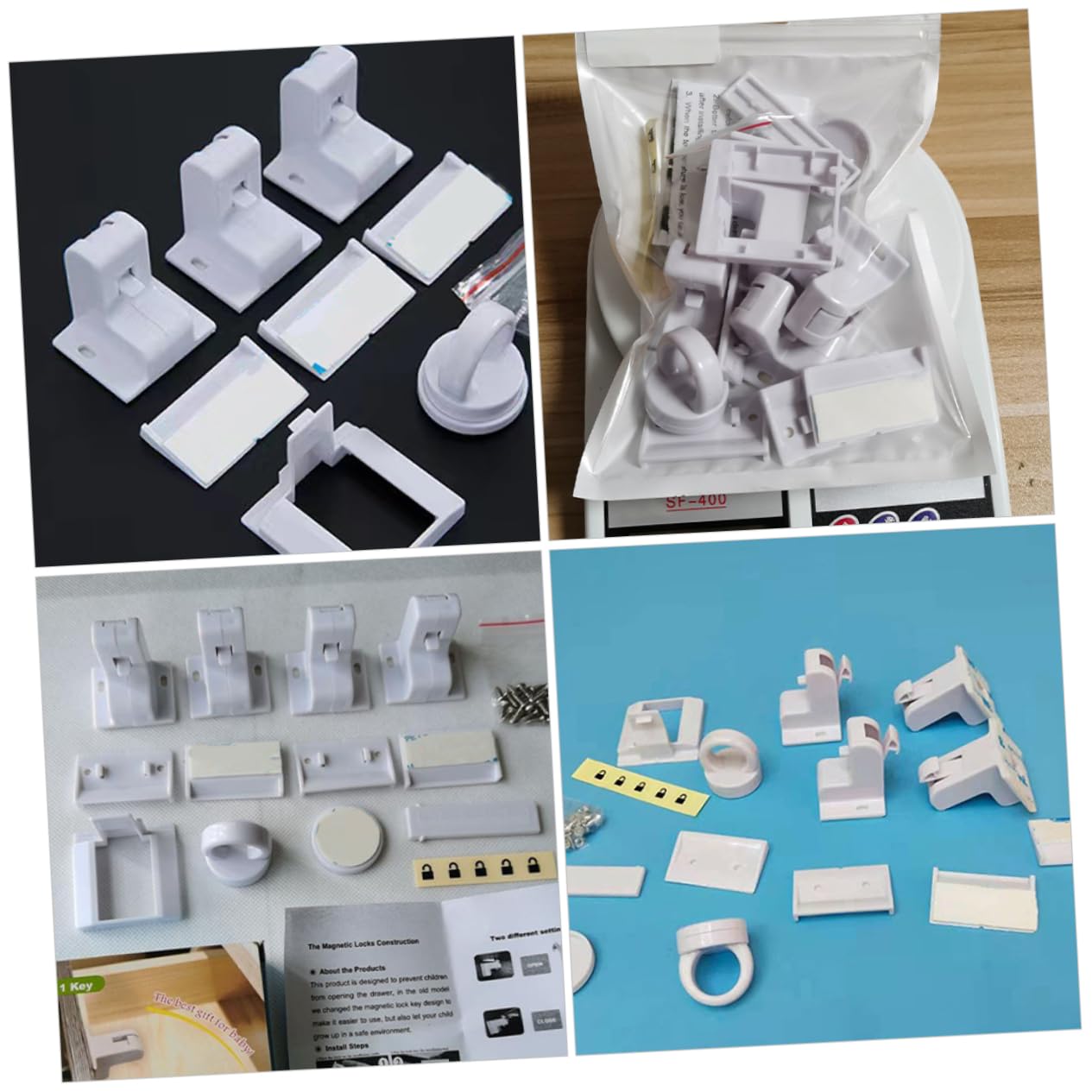 Abaodam 3 Juegos Cerradura Magnética Para Cajón Infantil. Imán Imanes Cerraduras Para Niños Del Gabinete Material De Abdominales Gabinete Para Niños Fuerza Magnética Bebé