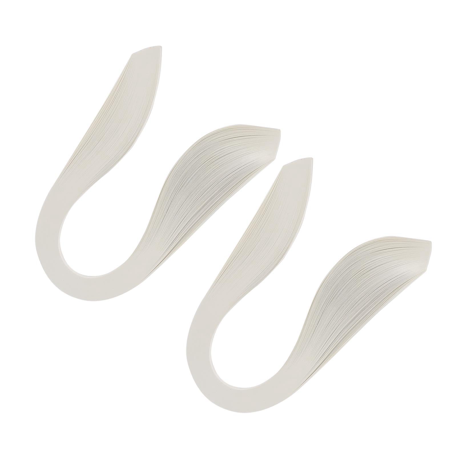 Quilling Paper 600 Strips 3mm Origami Paper Craft Quilling Kit Color Optional Craft Decoration (White)