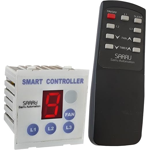 Sarru Automation Fl3 For 1 Fan And 3 Lights One Remote Ceil