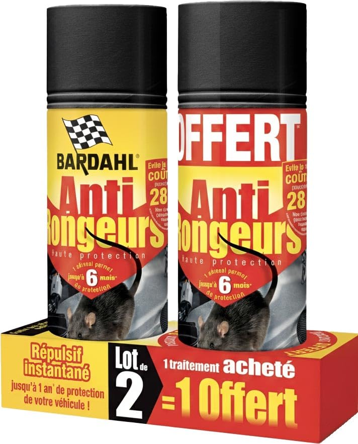 Anti-rongeurs répulsif BARDAHL 400ml 1+1 OFFERT
