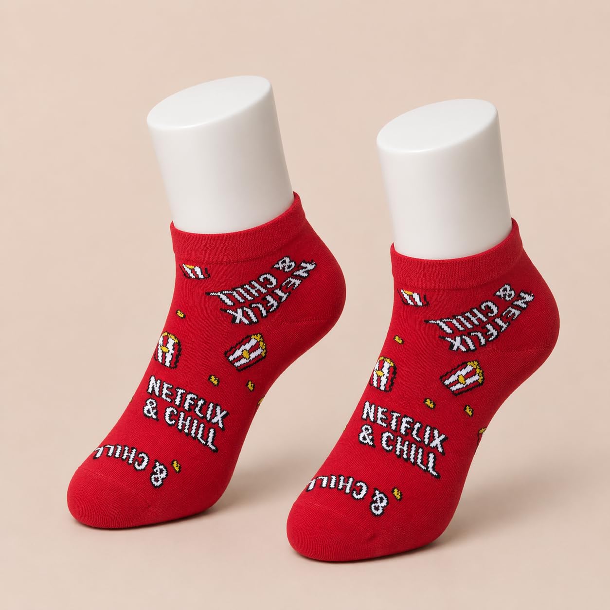 Single Pair Ankle socks Multicolor cotton socks for Unisex-image-1