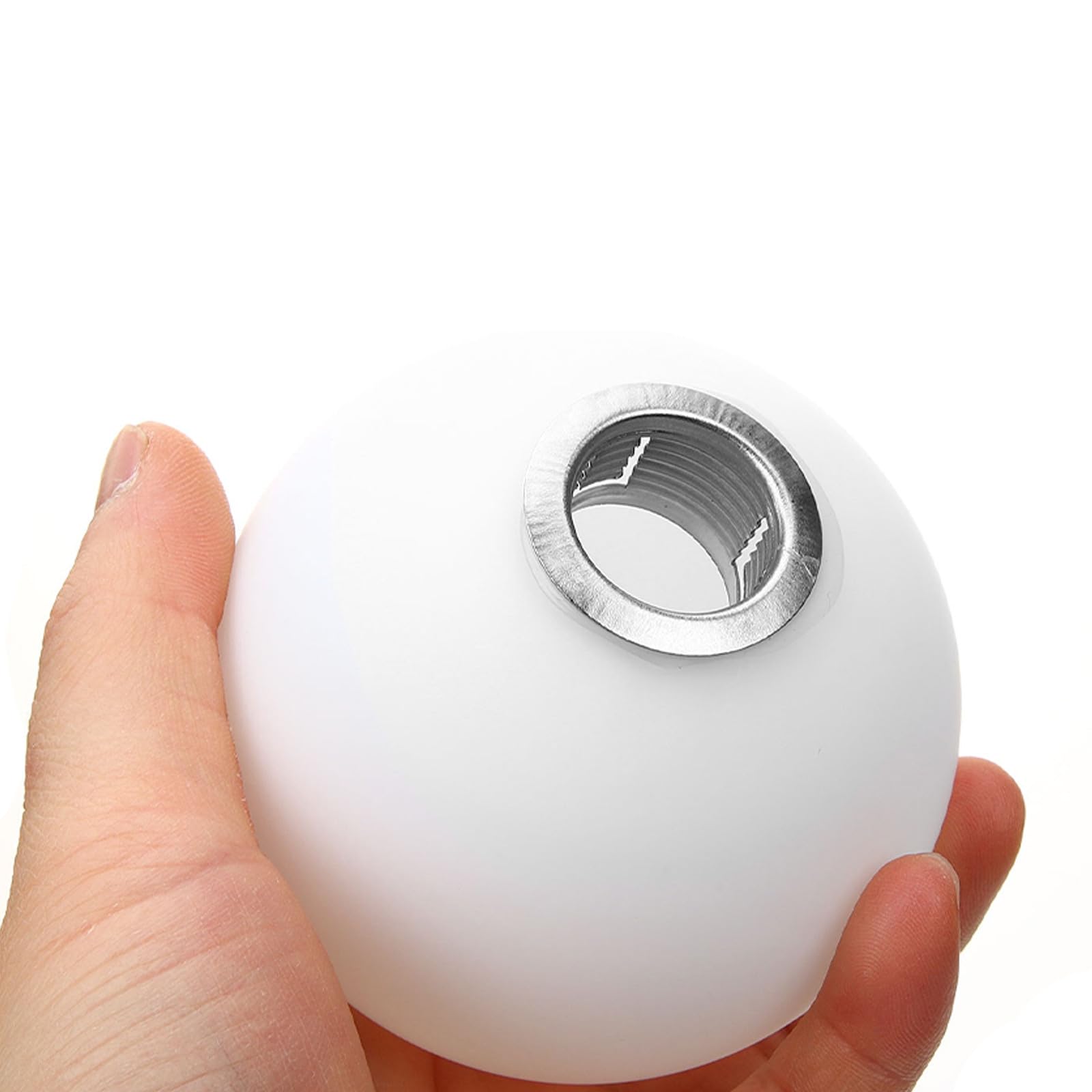 POPETPOP Paralume in Vetro Opaco Sfera Bianco Latte 15 CM per Lampada a Sospensione e Plafoniera, Copertura Ricambio per Lampadario da Soffitto, Paralume in Vetro per Lampade da Interno