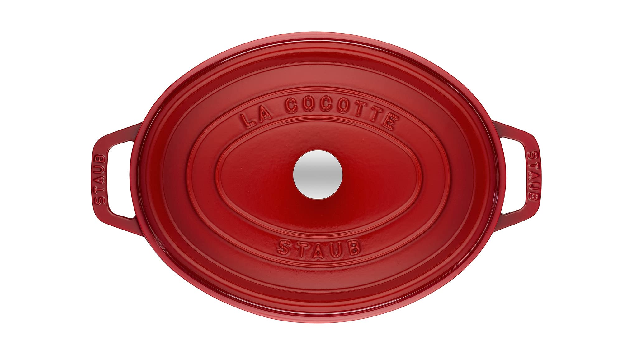 STAUB LA COCCOT オパール型 Amazon.com: Staub Cast Iron Oval Cocotte, Dutch Oven, 7-quart