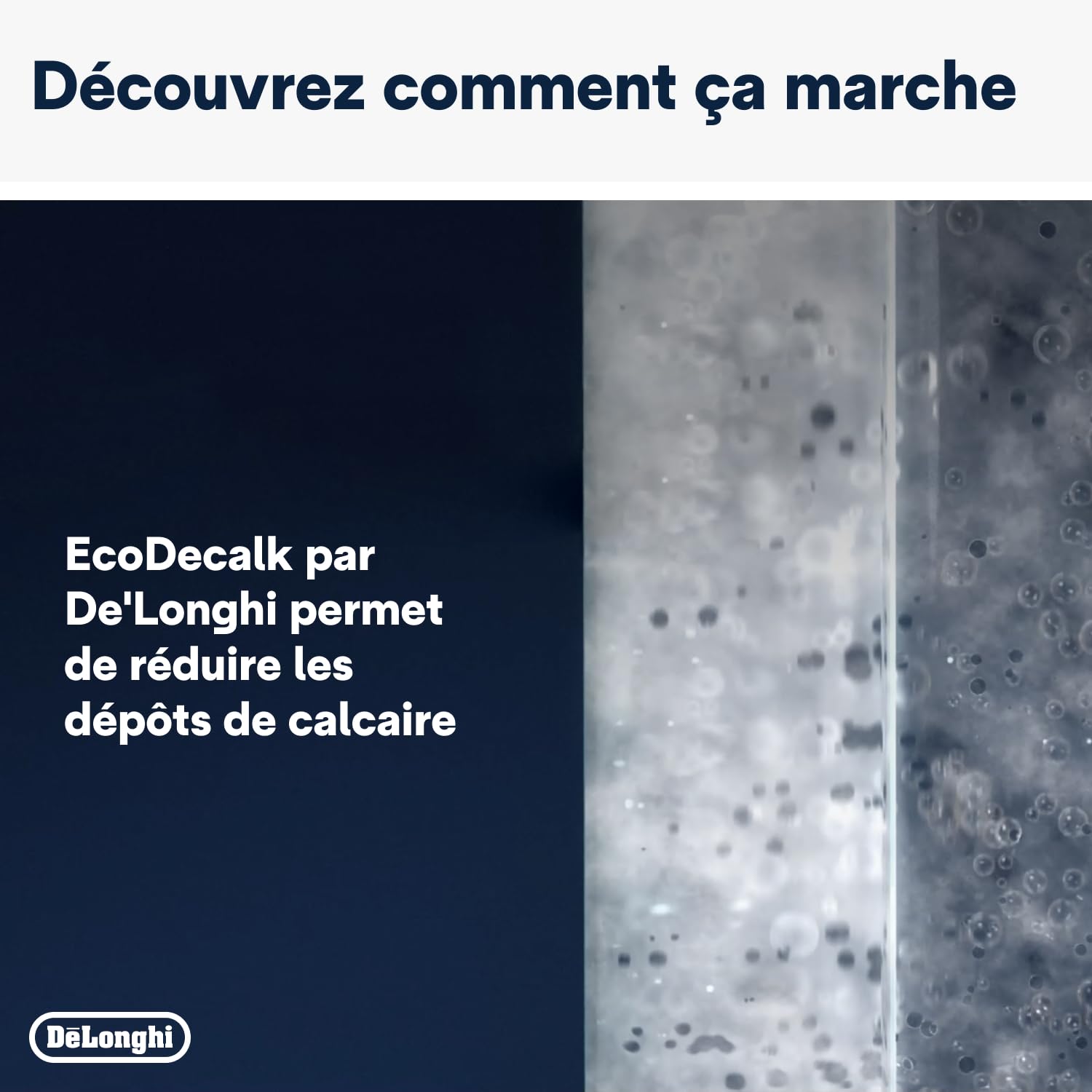 De'Longhi EcoDecalk DLSC502 Détartrant pour Cafetières Expresso Broyeur 2 x 500 ml