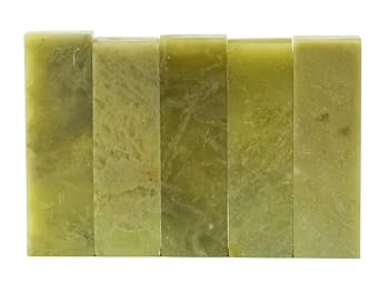 Amazon.co.jp: 弘梅堂 篆刻 印材 青田石（15mm×50mm）青田青白章