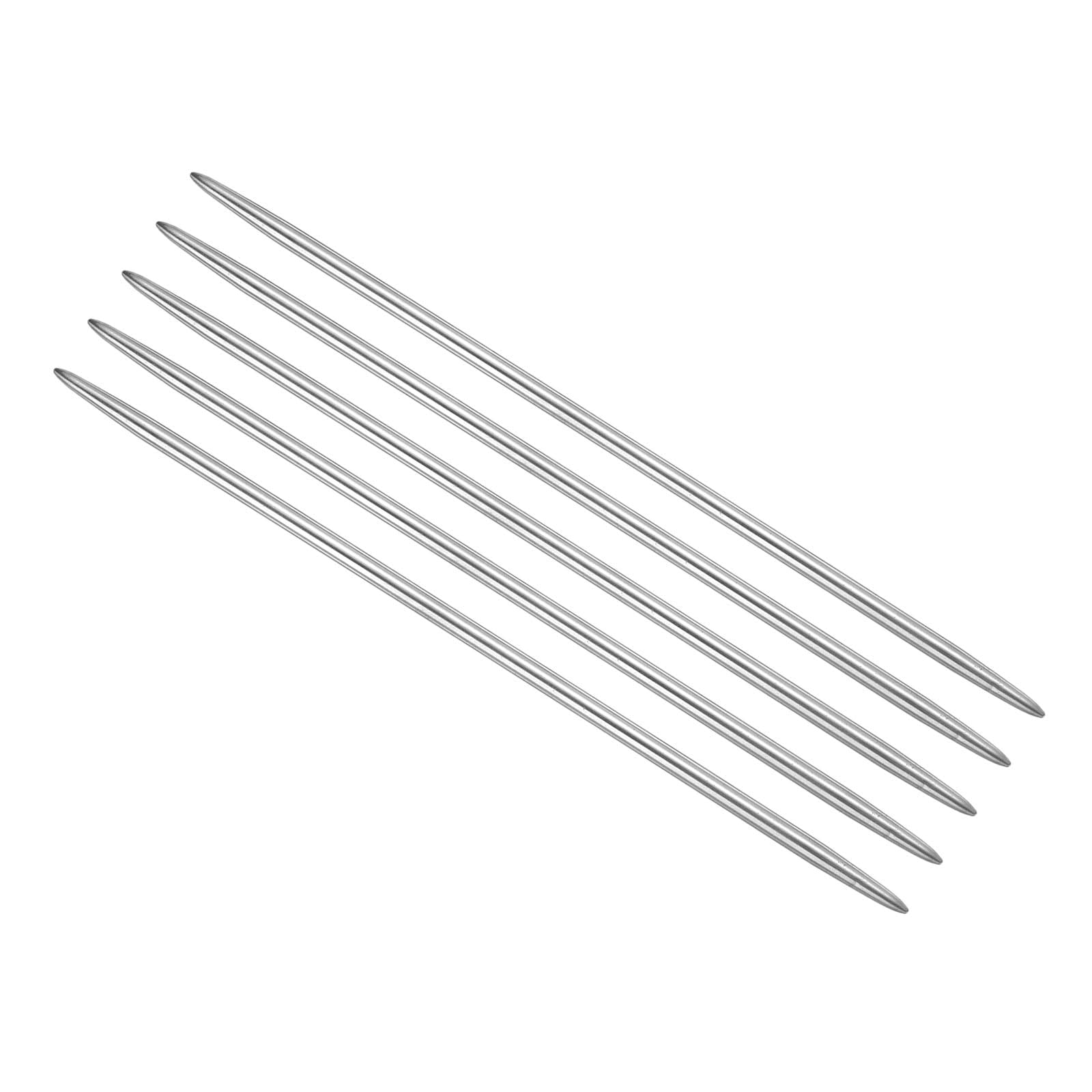 TA-VIGOR 3.5mm Double Pointed Knitting Needles 15cm Stainless Steel, 5pcs