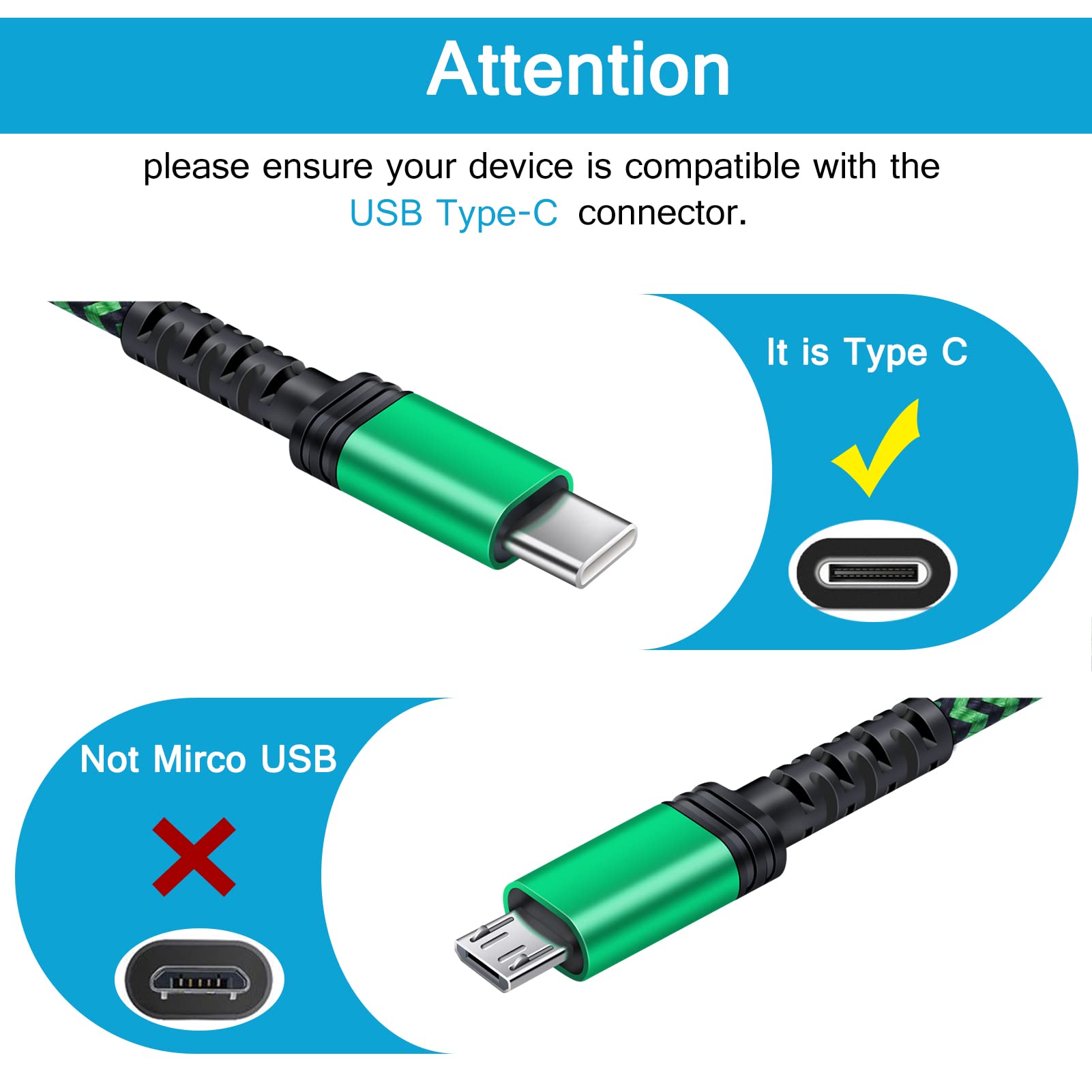 [6FT,4 Pack ] Android Fast Charging Cable,USB A to Type C Phone Cord C Port Car Cable for Samsung Galaxy S24,A15,S23 A13,A03S,S21,S22,A73,A33,A52,Z Flip 5/4,Z Fold 5/4;Google Pixel 8Pro 7a 6,iPhone 15