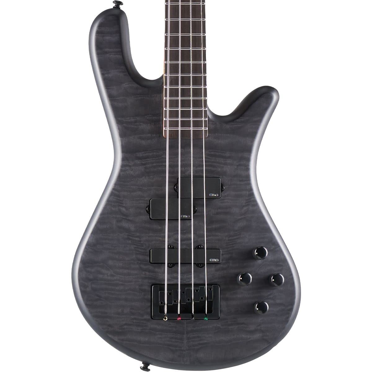 Spector NS Pulse II 4 Bass Guitar – Black Stain Matte, (2) EBall 2836, Gator SEAT and Stand Bundle