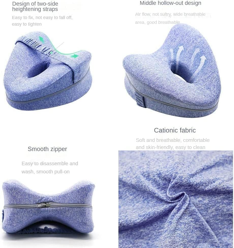 NAKEAH Cuscino per allineamento Smoothspine - Allevia il dolore all'anca e la sciatica, Cuscino per gambe migliorato Smoothspine, Cuscini per gambe per chi dorme sul fianco (C