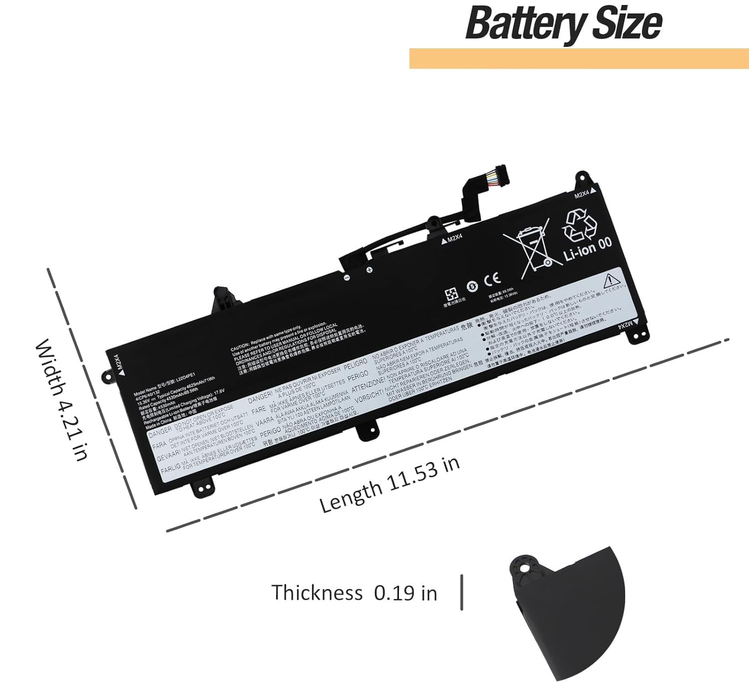 WISTAR L22M4PE1 Laptop Battery for Lenovo ThinkBook 16 G6 ABP IRL