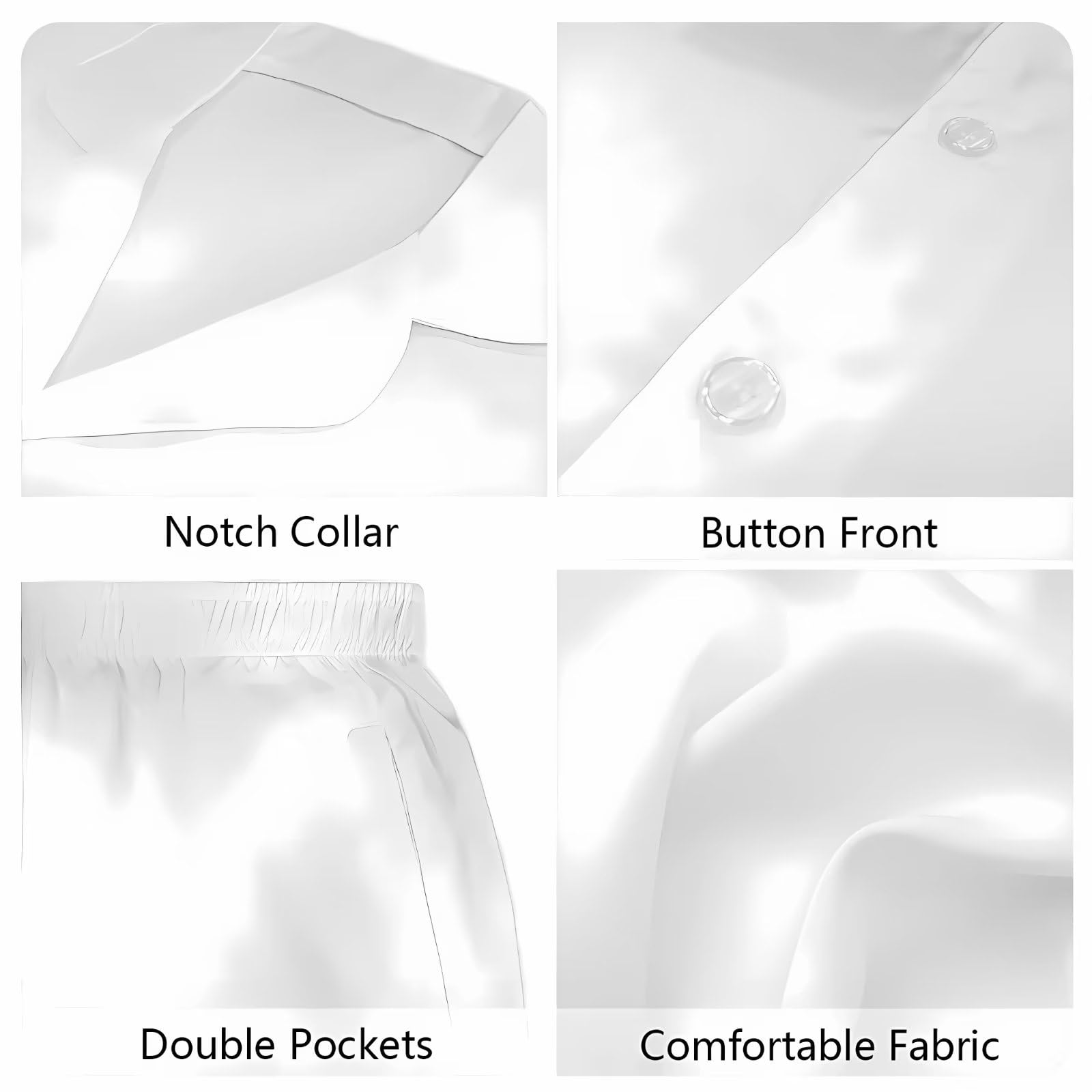 Set pigiama da donna, 2 pezzi, camicia a maniche lunghe e pantaloni lunghi, morbido pigiama per il tempo libero per viaggi, casa, feste, XS-4XL