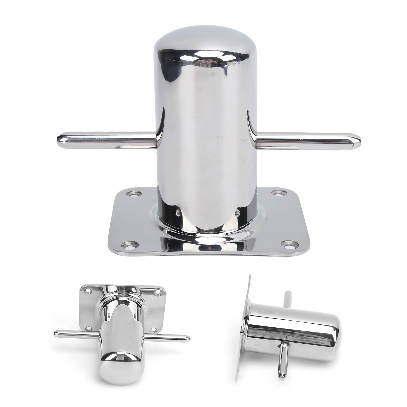 316 Stainless Steel Single Mooring Bitt Heavy Duty Cross Bollard Cleat Marine Hardware Accessories