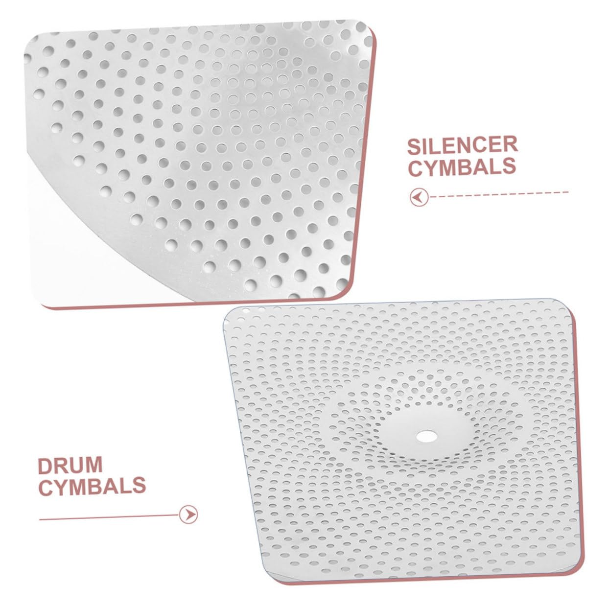 VICASKY Silent Cymbals - Piscina Amortiguador De 14/16 Pulgadas Para Batería - Piscina De Aleación - Accesorios Para Instrumentos De Percusión - Fácil De Instalar
