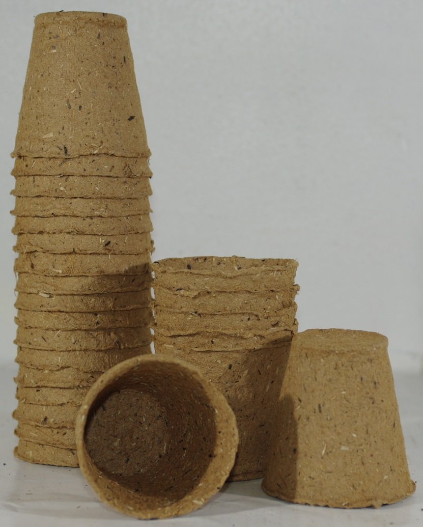VASETTI BIODEGRADABILI PER LA PROPAGAZIONE DA TALEA O DA SEME DI TUTTE LE PIANTE DIAMETRO DA 6 CM (10)