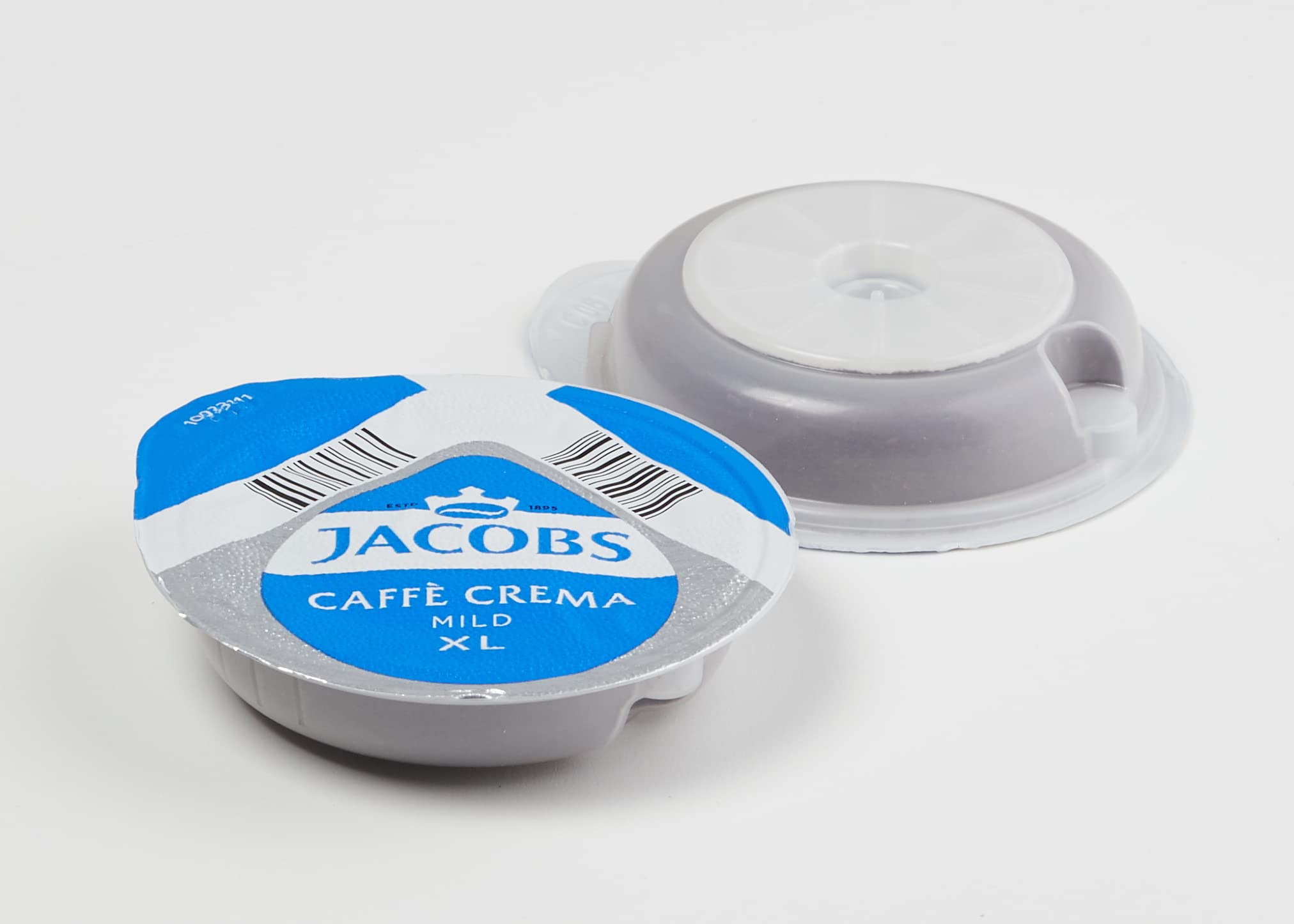 TASSIMO Jacobs Caffe Crema café, dosettes à café souples, T-Discs Capsules, 5 paquets de 16 (80 Boissons)