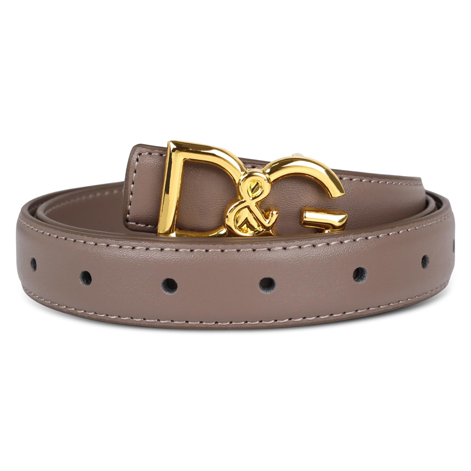 Women's Leather Belt with Buckle - Ideal for Dresses, Jeans, and Coats
