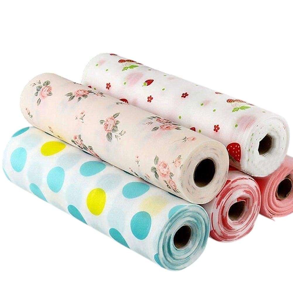 Printing Polka DOT Antibacterial Cabinet Plastic Foam Household Wardrobe Moisture Drawer Pad Waterproof Non-Slip Paper Kitchen Cupboard Liners Roll Mat (30 * 300Cm),Multicolour-image-0