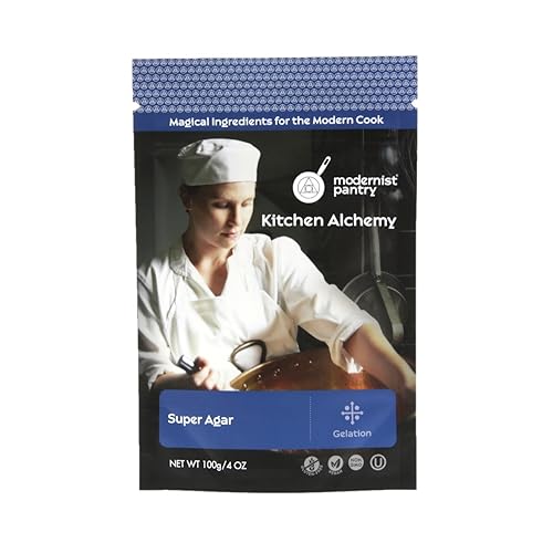 Polvo de agar puro Algas Gracilaria de alta resistencia de gel Sin OMG vegano OU Kosher certificado 100 g4 oz