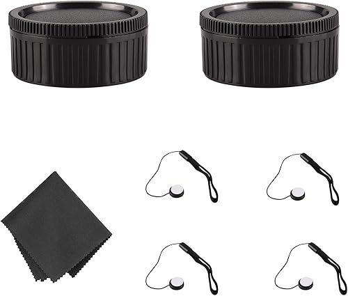 NEWKS Juego de tapa de cuerpo y cubierta trasera de lente compatible con cámara Leica M LM Mount para Ricoh A12 Leica M1-M4 M5 CL M6 MP M7-M9 Hexar
