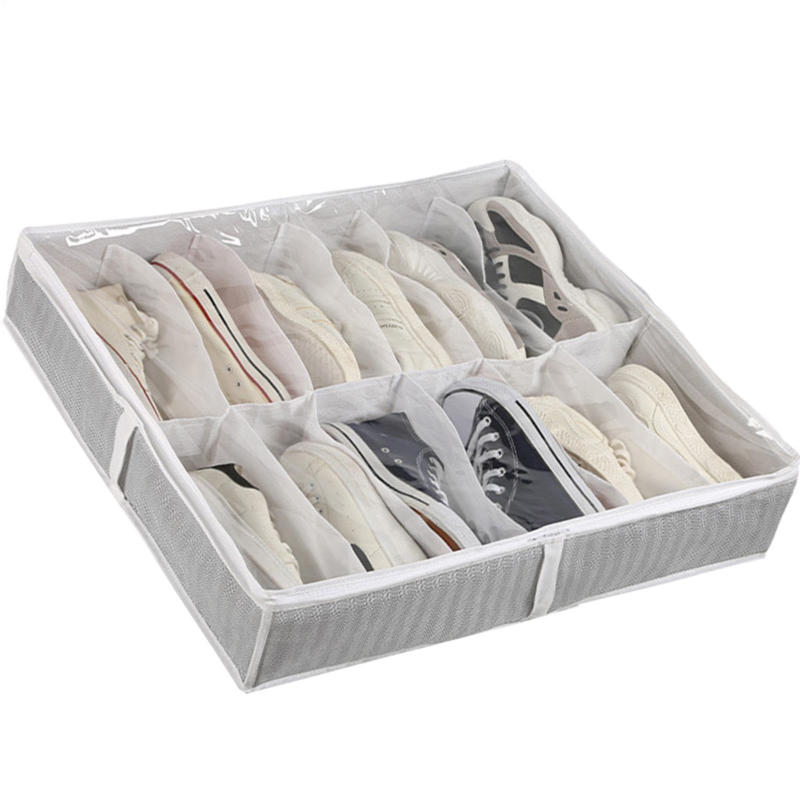 Boîte de rangement pour chaussures sous le lit idéale pour ranger un petit appartement