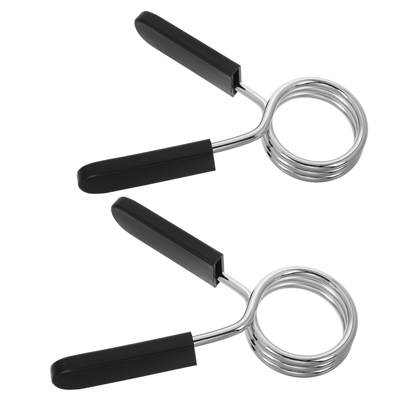 Abaodam Fitness Barbell Clips Barbell Clamps Spring Clip Weight Lifting Strong Grip Portable for Gym