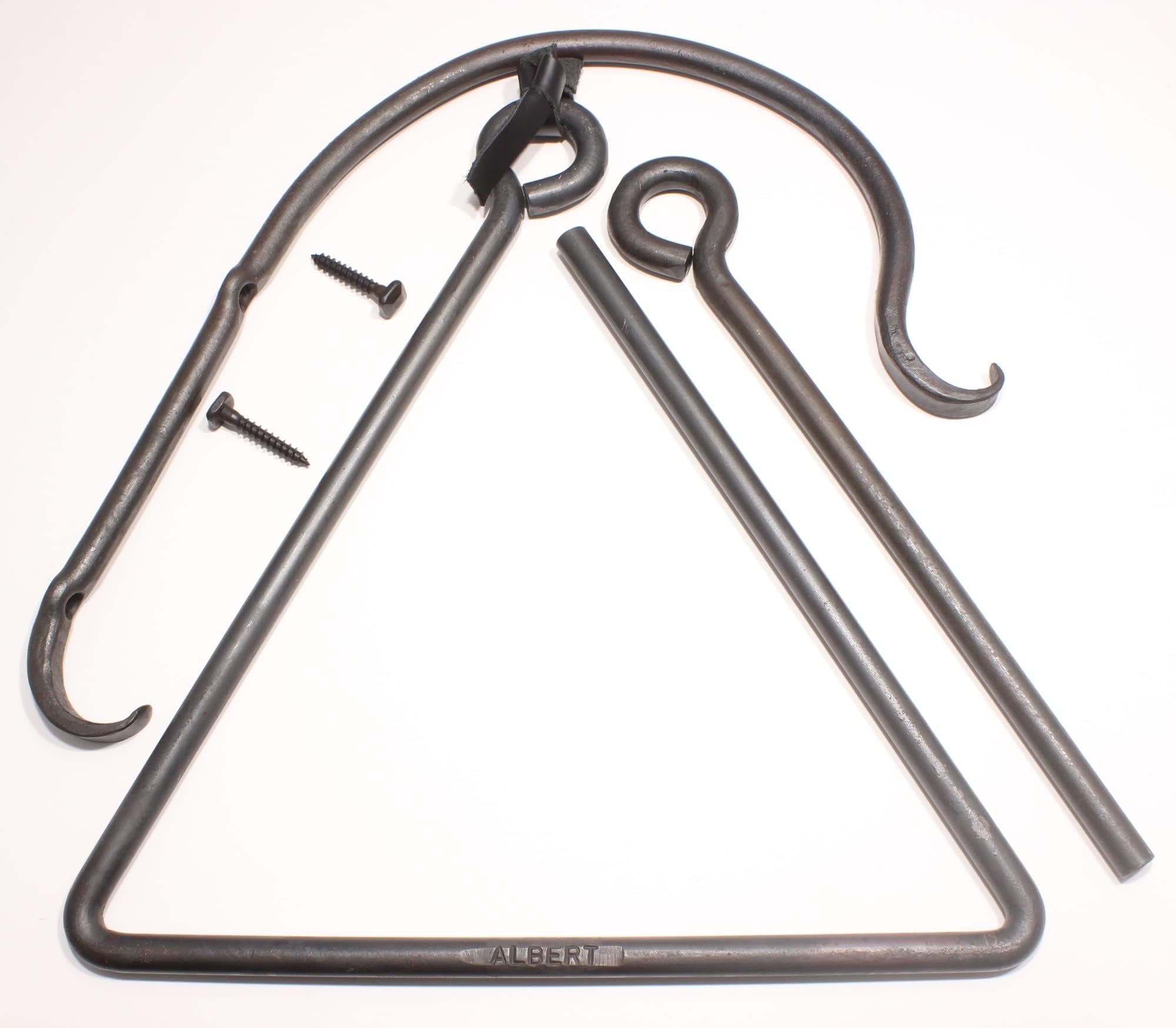 Personalized Dinner Bell - Dinner Triangle - Chuck Wagon Dinner Bell - Cowboy - Triangle Dinner Bell - Hand forged by a Blacksmith.