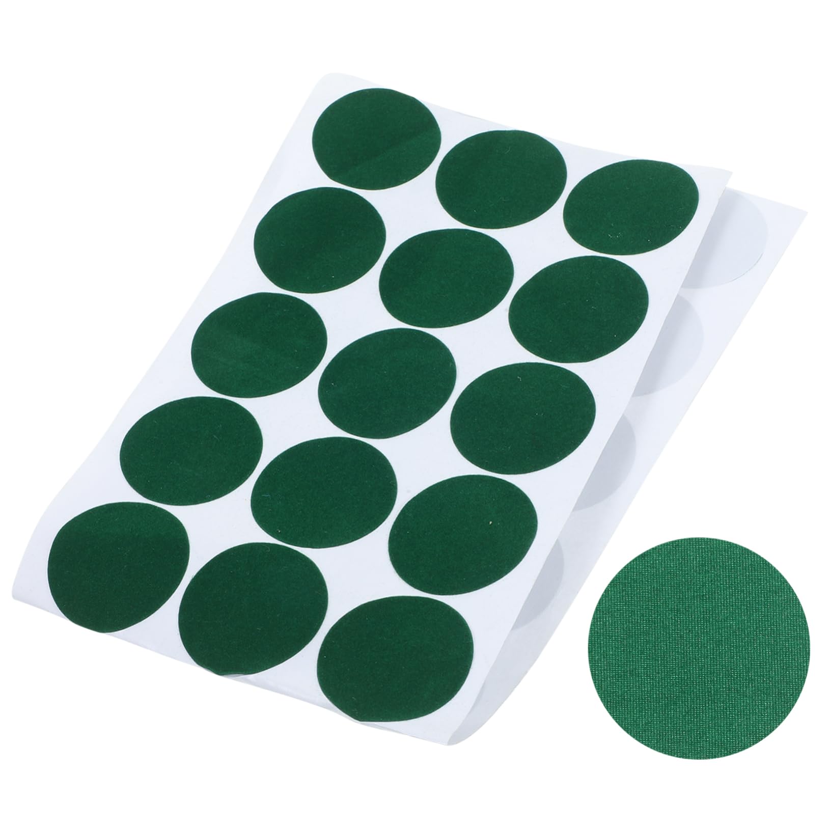 BRIGHTFUFU 1Sheet Snooker Marker Patch Durable Lint Material Billiard Table Repair Sticker Green Dots for Pool Table Accessories Easy to Use Mending Patch for Snooker Cloth