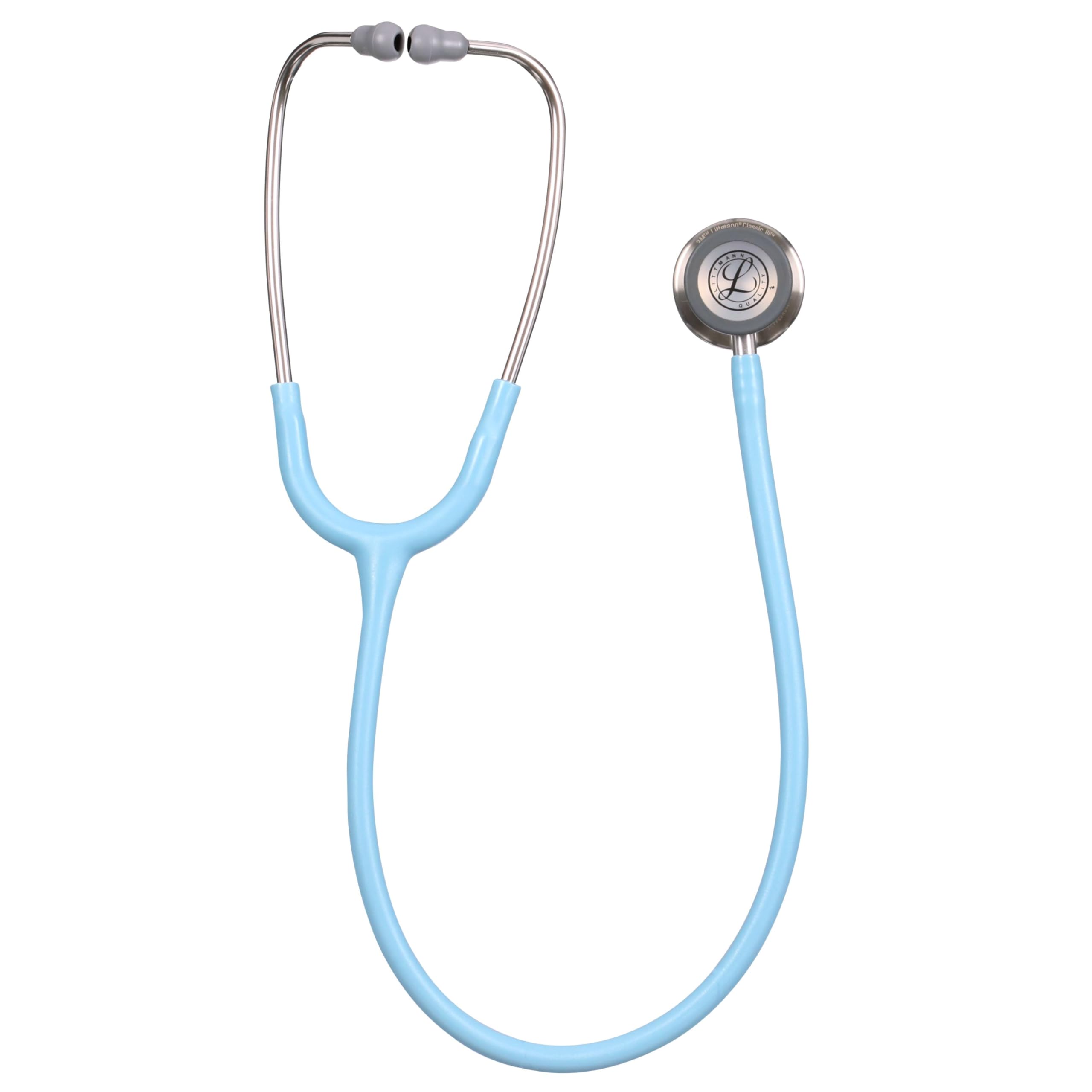 3M Littmann Fonendoscopio para monitorización Classic III, campana de acabado en acero inoxidable, tubo azul marino, 5912C