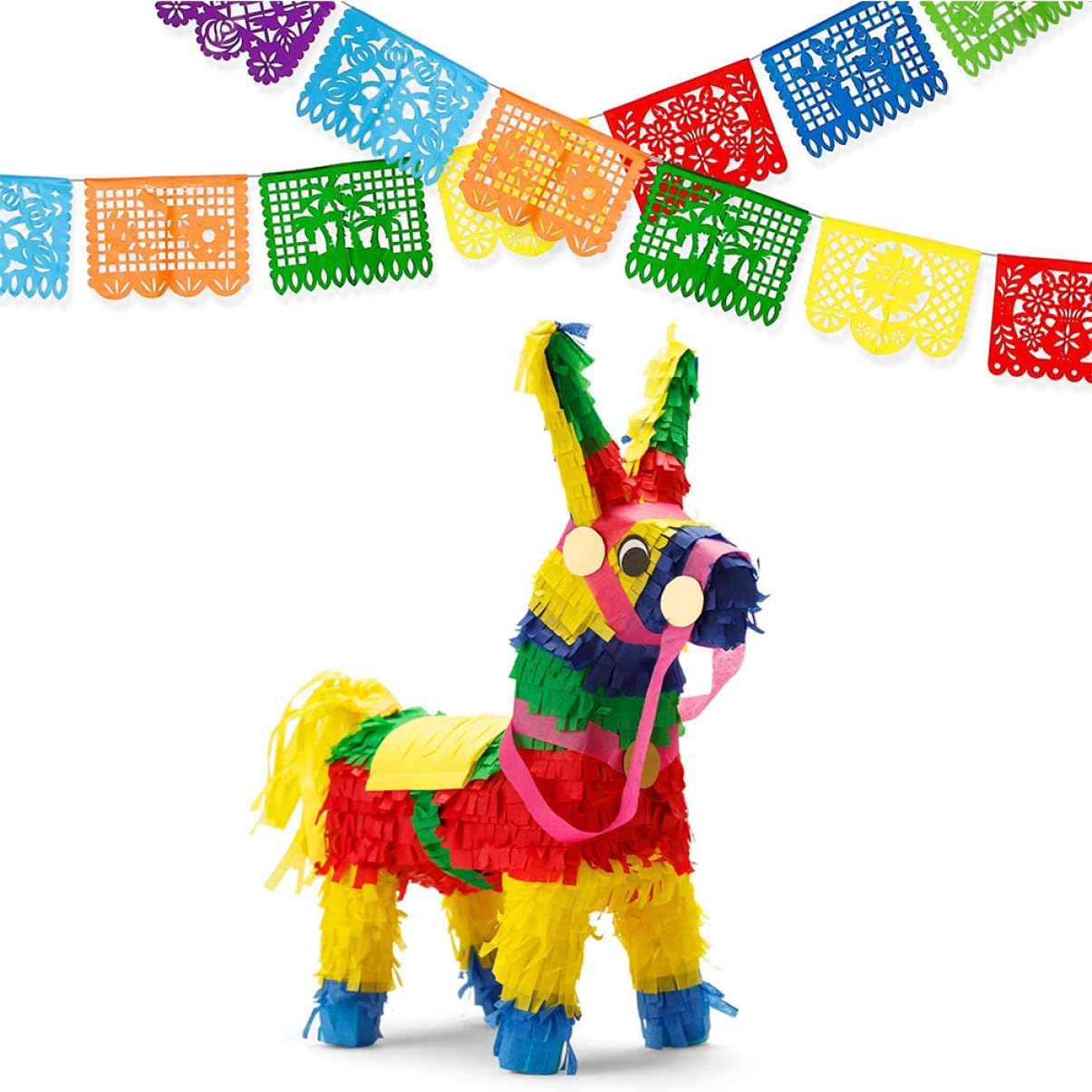 ABOOFAN Decoration 3 Juegos De De De Arte Latte De Fiesta Mexicana Guirnalda Del Día De Los Muertos Banderines De Flores De Papel Mexicano De Fiesta Pancartas