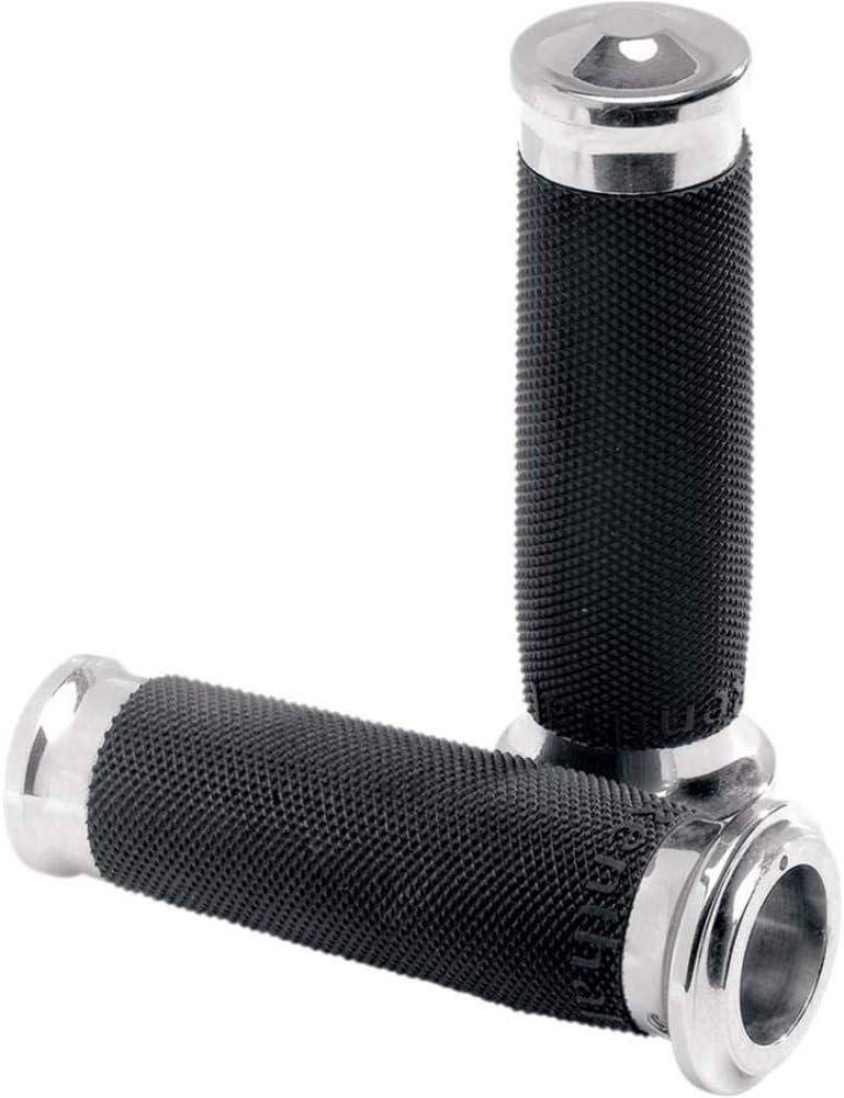 Performance MachineContour Renthal Wrapped Grips Chr/Black 0063-2007-CH