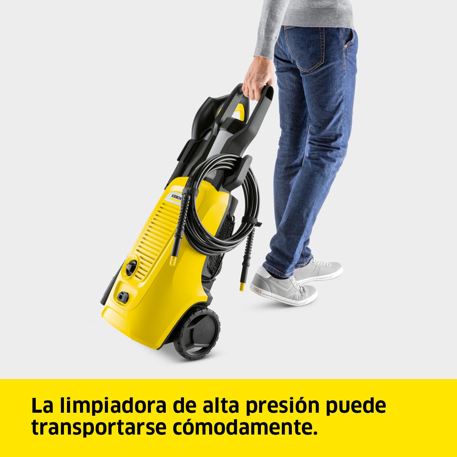Kärcher Hidrolimpiadora K 4 Universal Edition T 5, presión: 130 bar, 420 l/h, rendimiento: 30 m²/h, 6,6 kg, pistola y manguera de alta presión, lanza, boquilla turbo, limpiadora de superficies T 5