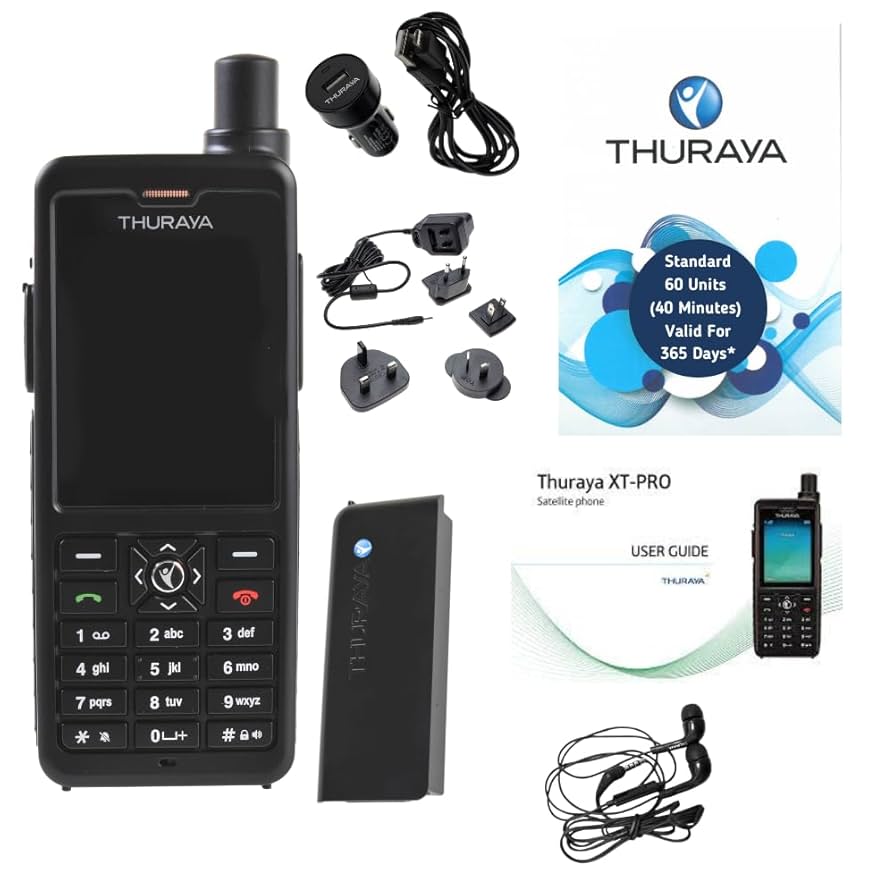 Amazon.com: OSAT Thuraya XT Pro 衛星電話和標準SIM 卡,附60 個