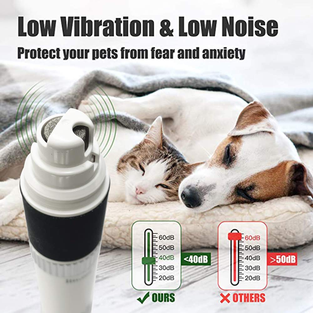 Pet Republique Dog Nail Grinder & Clipper Kit - Rechargeable, Quiet Trimmer For Large/Small Dogs & Cats - View #9