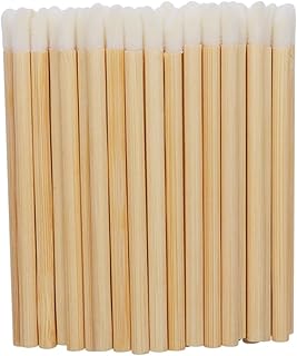 VALICLUD 100pcs Disposable Handle Lip Brush A...