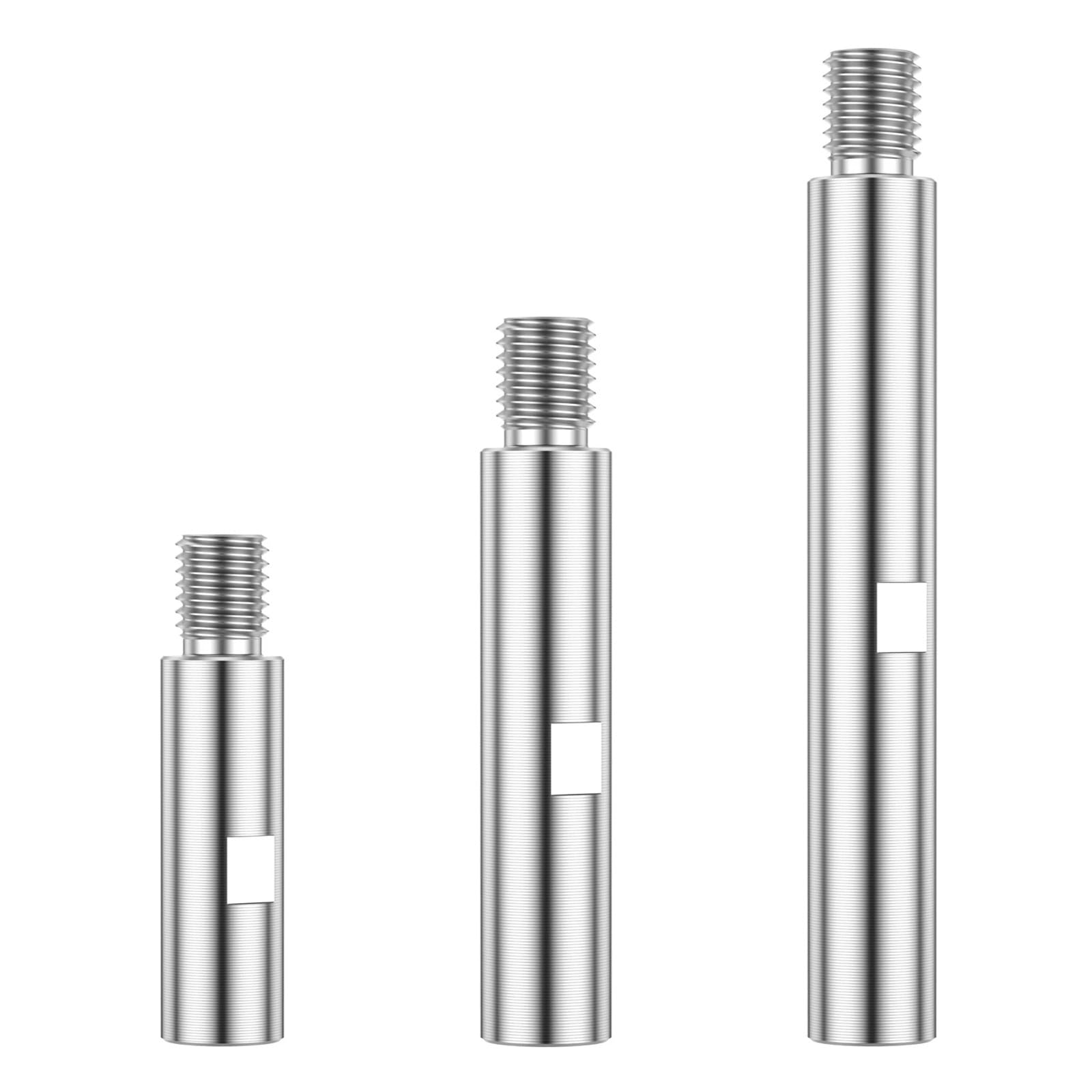 NEHXMA Adapter for Angle Grinder Angle Grinder Holder 3Pcs Angle Grinder Extension Rod 75/100/140mm Thread Adapter Rod Polishing Pad Grinding Connection Rod Polisher Accessories