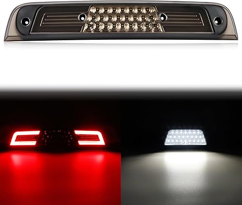 Tercera luz de freno LED ahumada compatible con luces de freno traseras RAM 1500 de montaje alto (no para modelos clásicos) 2019 2020 2021 2022 2023
