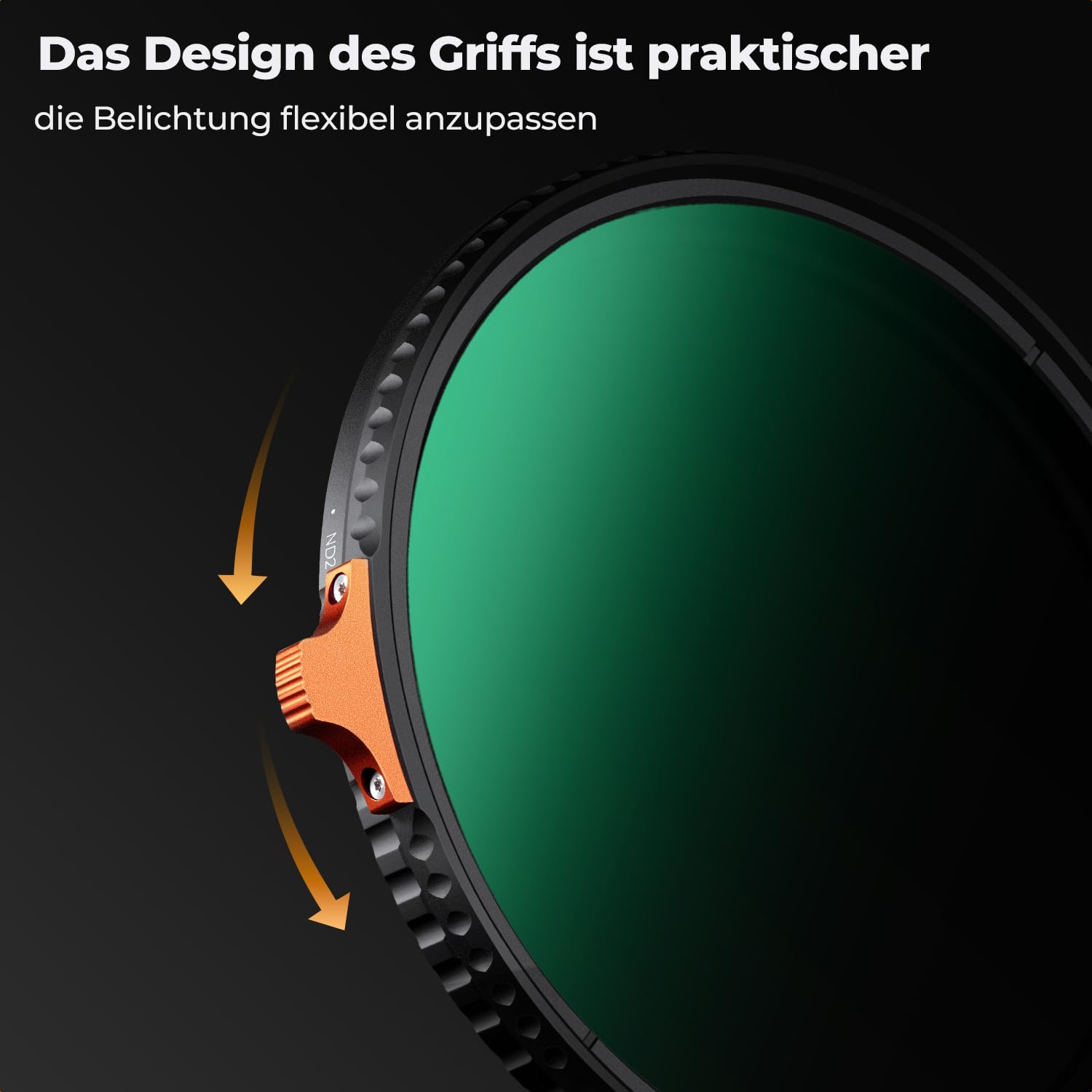 K&F CONCEPT Nano-X 67mm ND Filter Variabler Graufilter ND2-400 (1-9 Stop) Vario ND Filter mit Filtertasche