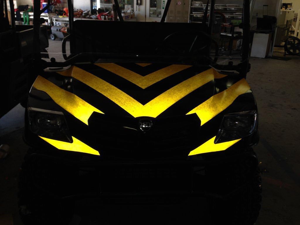 VViViD Auto Emblem Vinyl Wrap, Reflective Gold, Compatible with Chevy Bowtie Logo 11.8 Inches x 4 Inches Sheets (x2)