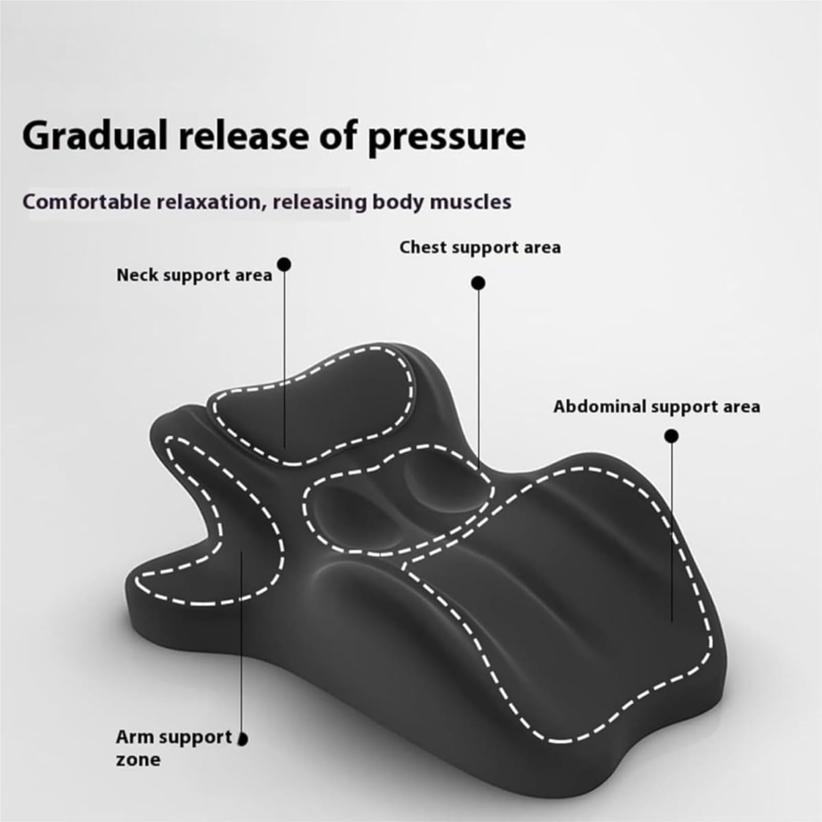 Paarkissen for Intimität und Unterstützung – 27° Memory Foam-Keil – Sofort perfekte Position – Lenden- und Nackenstütze – Komfort in Mehreren Positionen for Sitzen, Liegen und im Bett(Gray)