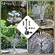 EXLECO Teichpumpe Springbrunnenpumpe Außen 4500L/H Wasserpumpe Bachlaufpumpe 95W Fontäne Pumpe Aquariumpumpe Filterpumpe Brunnen Pumpe mit 4 Düse 5M Kabel 3 Fontänenstile für Teichbecken Steingarten