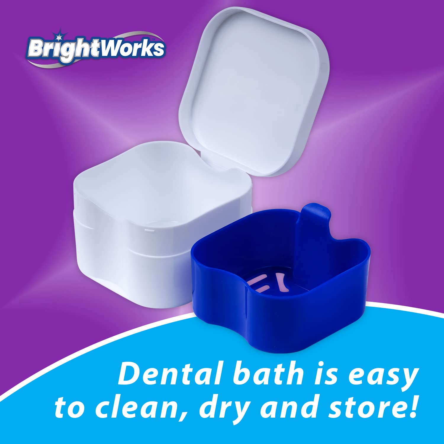 BrightWorks Wanna dentystyczna do ochraniaczy protez nocnych - opakowanie 3 szt