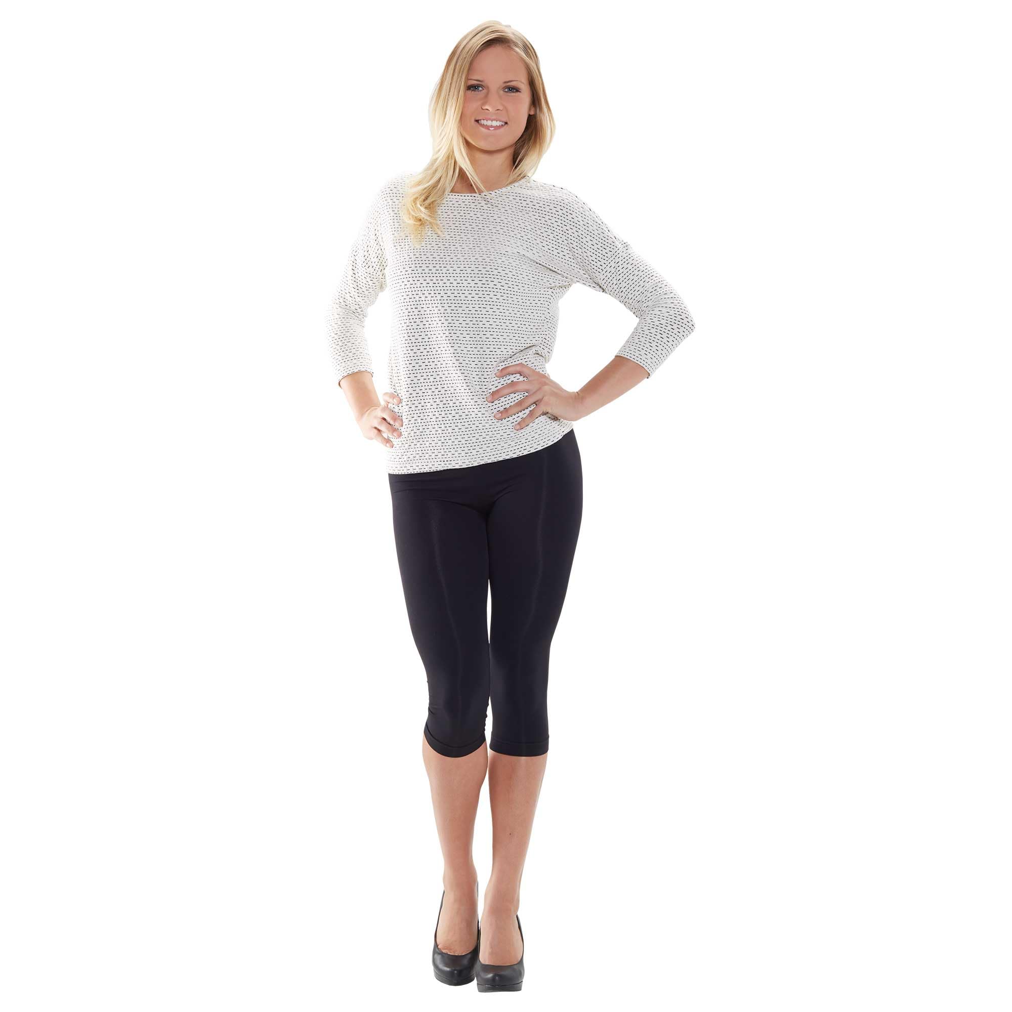 Cosmetex Legging ¾ - Legging Minceur - Legging Minceur Femme Amincissant - Legging Amincissant Femme - Legging Anti Cellulite - Legging Femme - Legging Anti Peau d'orange