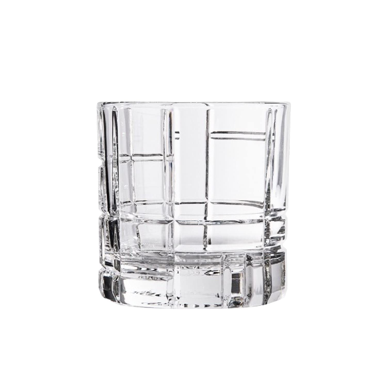 Traze Past (Pst) Double Rock Glass, Set Of 6, 350 Ml, P03663, Double Rock Glass, Lowball Glass, Water Glass, Whiskey Glass, Whisky Glass, Old Fashioned Glass, Scotch Glass, Cocktail Glass