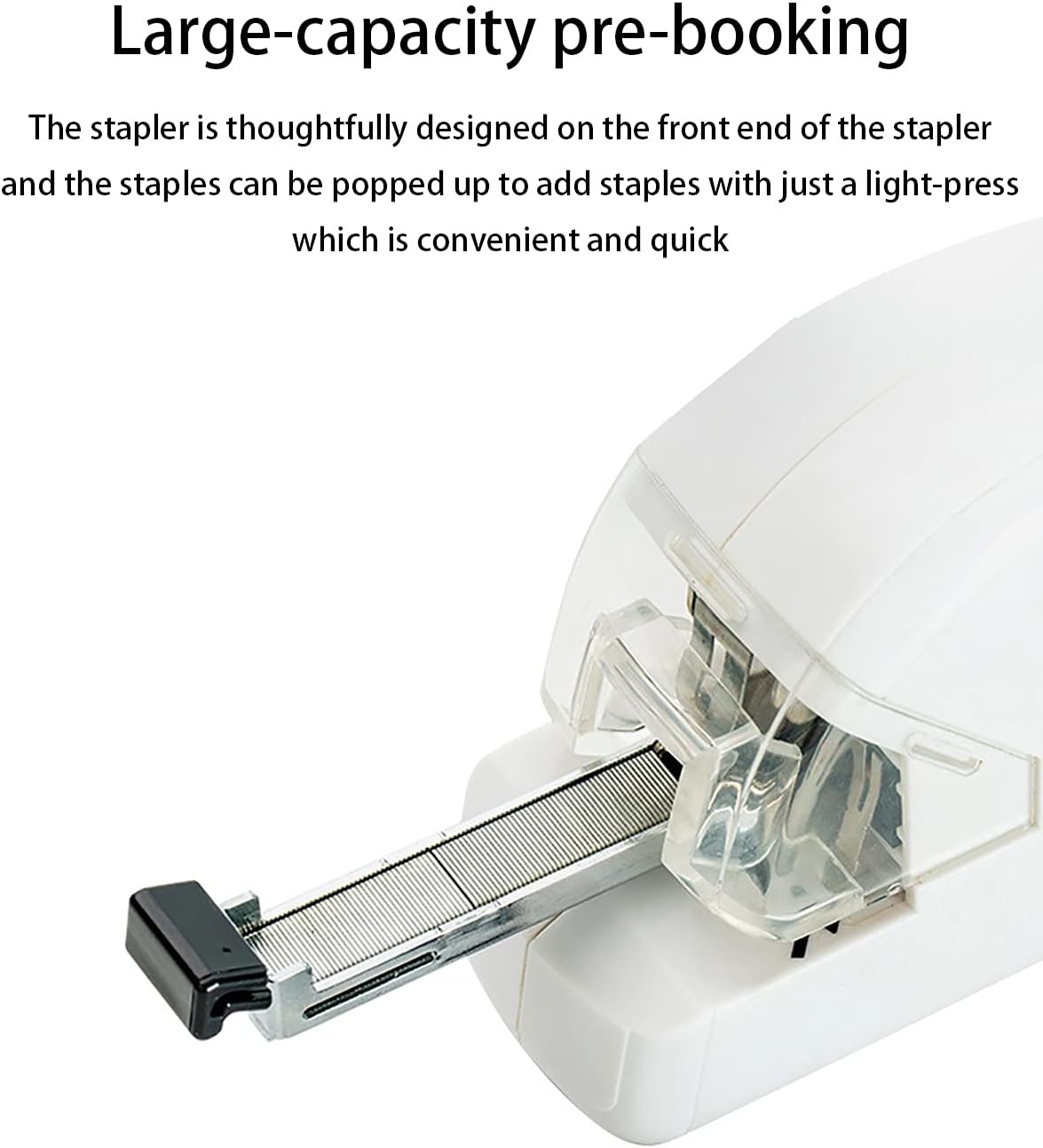 Electric Stapler Desktop, Automatic Staplers for Desk, Portable Stapler, AC or Battery Powered Heavy Duty Stapler, with Reload Reminder & Release Button, 20 Sheets Capacity (2) : Office Products