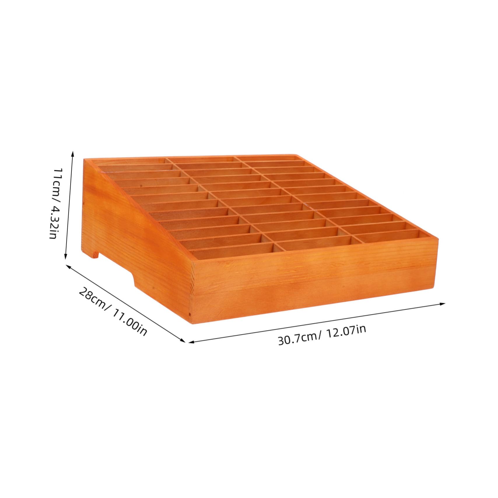 Artibetter Holz Schreibtisch Organizer Kasten mit Mehreren Fächern